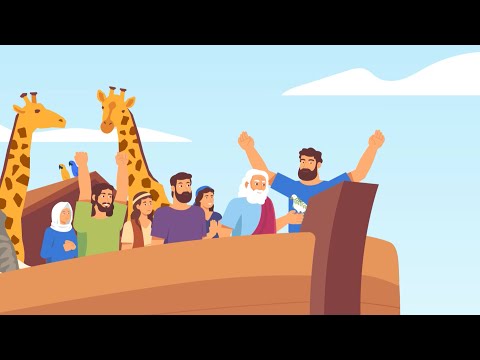 Noah and the ark (Animated, With Lyrics) - Bible Heroes