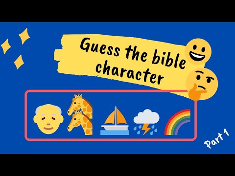 Emoji bible quiz 😀 Guess the bible character emoji quiz. Part 1